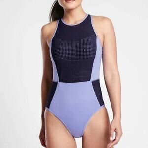 Athleta Cross Train One Piece Swimsuit Victorian Periwinkle/Dress Blue - M